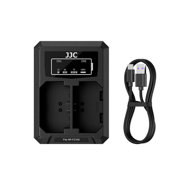 JJC DCH-FZ100TC USB-C Dual Battery Charger for Sony NP-FZ100
