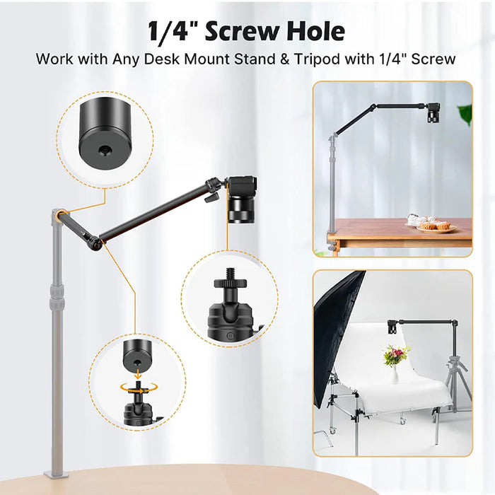 ULANZI (VIJIM) LS06 Professional Live Streaming Extension Arm - 2-sections, total max 60cm