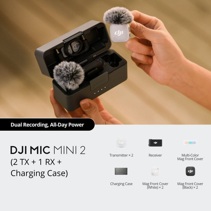 DJI Mic Mini 2 Wireless Microphone System - 2-Person  (2 Tx)