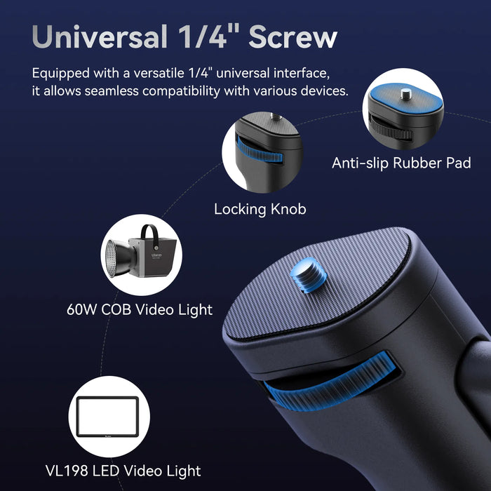 ULANZI LA03 Universal Light Stand Adapter with Pistol Handle Grip