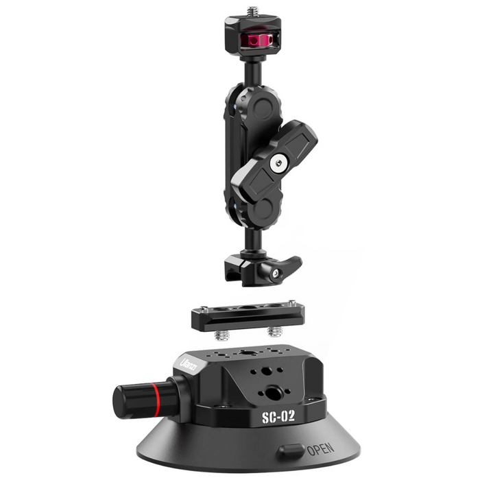 ULANZI SC02 Strong Suction Cup Mount (4.5" Suction Cup, 3kg Load)