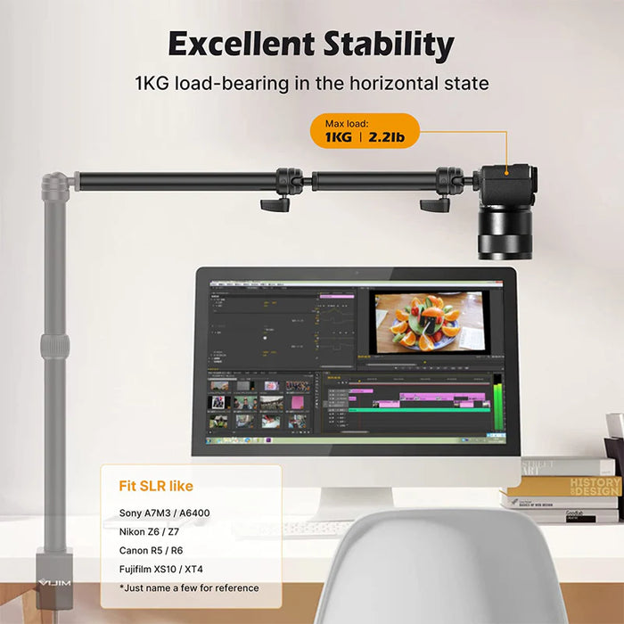 ULANZI (VIJIM) LS06 Professional Live Streaming Extension Arm - 2-sections, total max 60cm