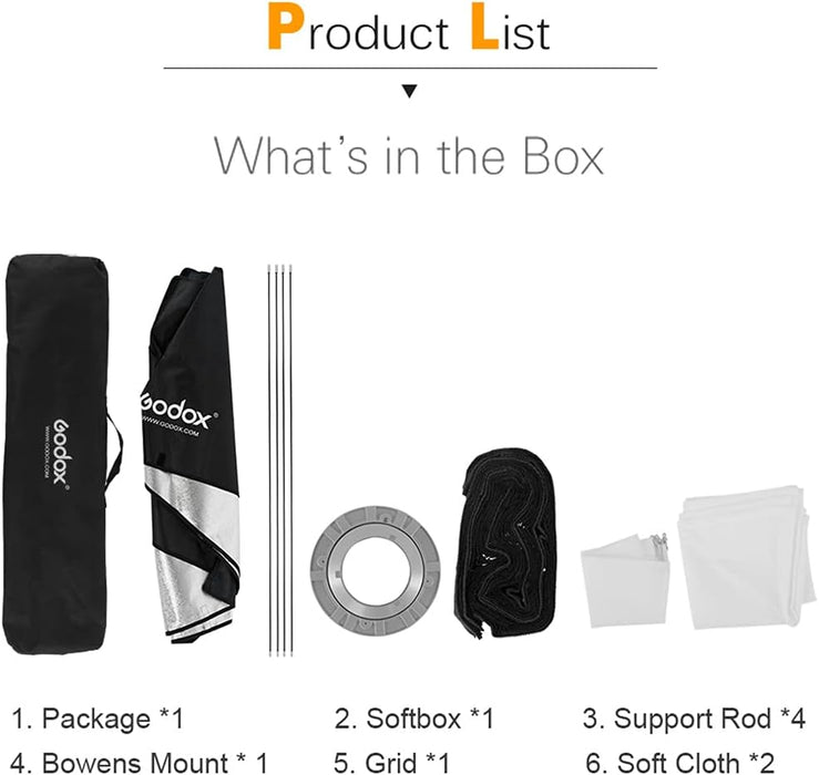 GODOX Rectangular Softbox - 30cm x 120cm (with grid)