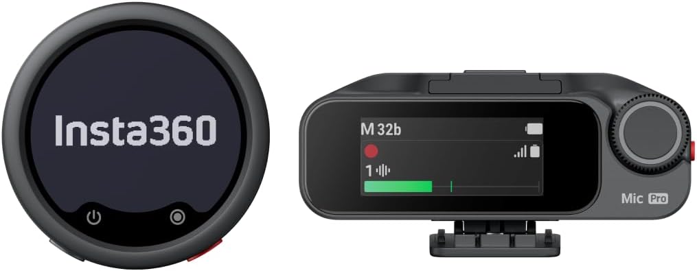 INSTA360 Mic Pro Single (1 TX + 1 RX) (Black)