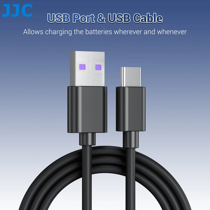 JJC DCH-FW50TC USB-C Dual Battery Charger for Sony NP-FW50