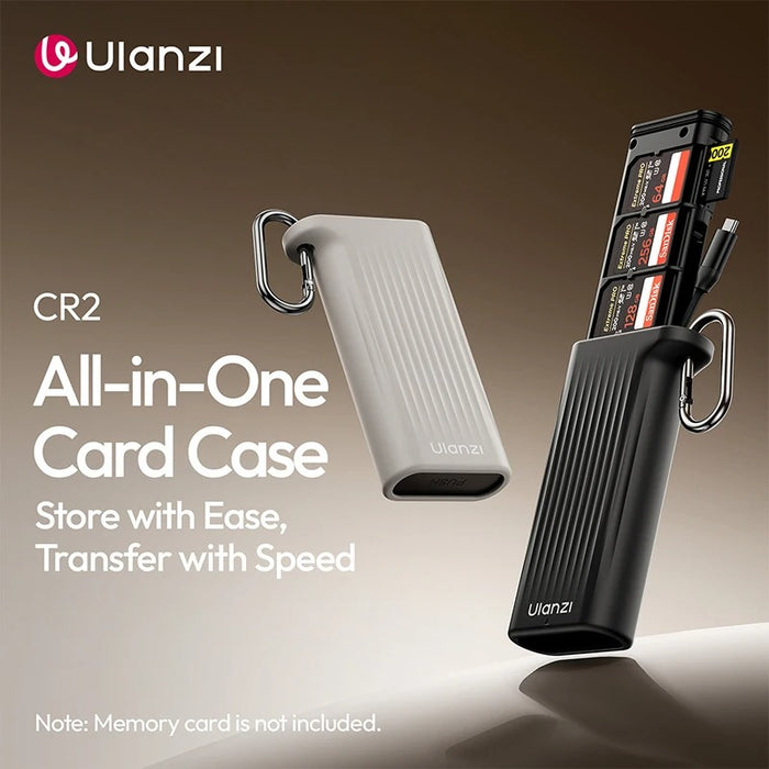 ULANZI CR2 All-in-One Card Reader & Card Case (Black)