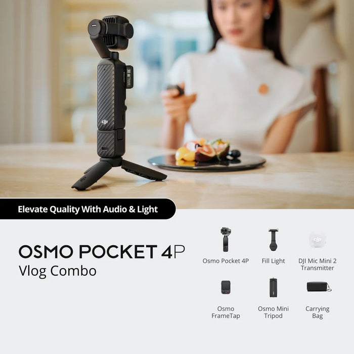 (ACTIVATED) DJI Osmo Pocket 4P - Vlog Combo