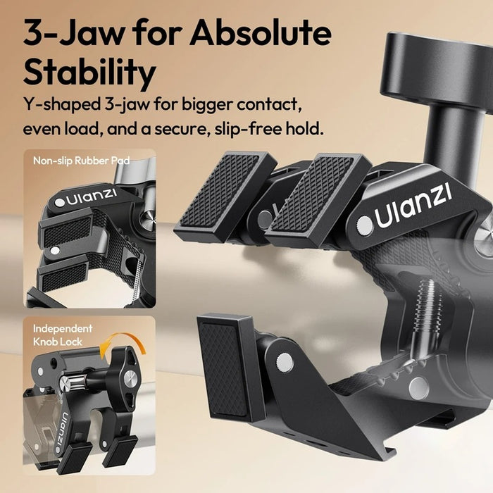 ULANZI CO78 Super Clamp Kit (Super Clamp & Magic Arm with Dual Ball Head)