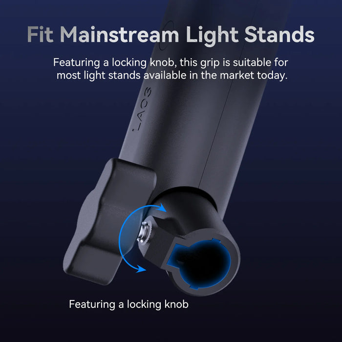 ULANZI LA03 Universal Light Stand Adapter with Pistol Handle Grip