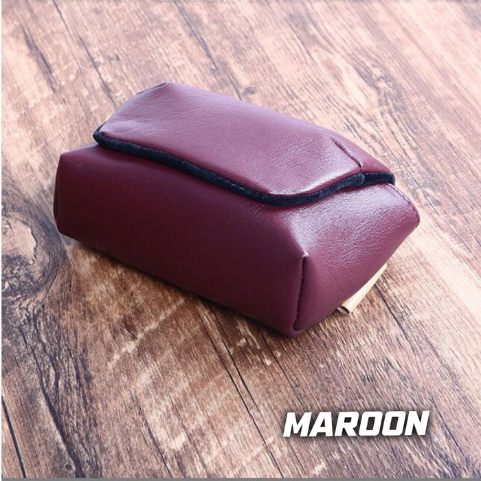 【 673SHOP ESSENTIALS 】Camera Pouch for Compact Camera - Maroon