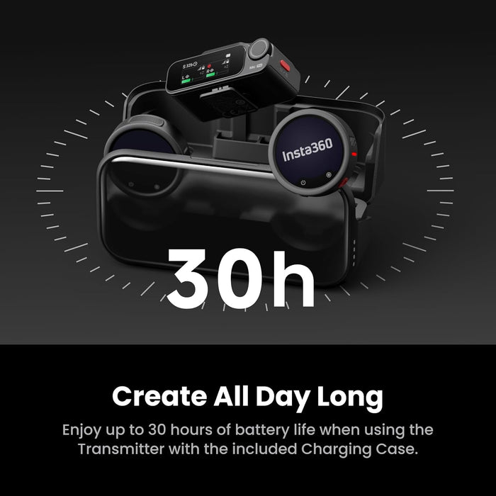INSTA360 Mic Pro Double (2 TX + 1 RX) (Black)