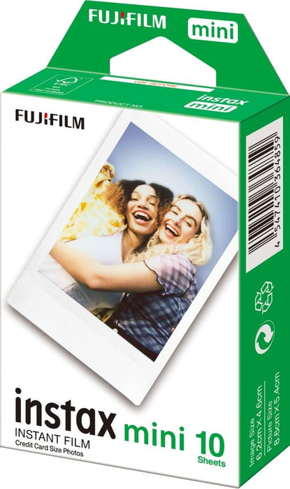 FUJIFILM Instax Mini Instant Film (White/ Plain) - Single pack, 10's