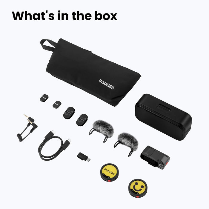 INSTA360 Mic Pro Double (2 TX + 1 RX) (Black)