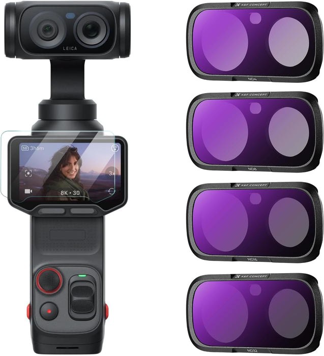 K&F CONCEPT ND4 + ND8 + ND16 + ND32 Filter Kit for Insta360 Luna Ultra