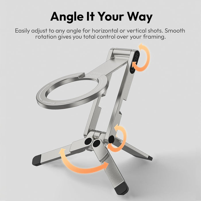 ULANZI MA60 Foldable Magnetic Phone Tripod (Silver)