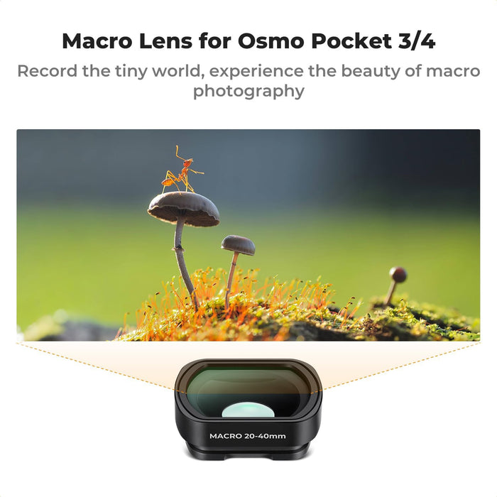 K&F CONCEPT 10x Magnification Macro Lens for DJI Pocket 3 & 4