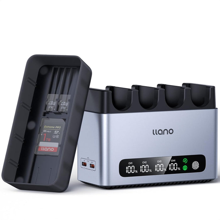 LLANO 4-Slots 65W Fast Charger for Sony NP-FZ100