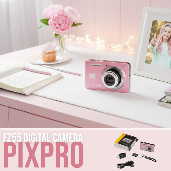 KODAK PIXPRO FZ55 Digital Camera (Pink)