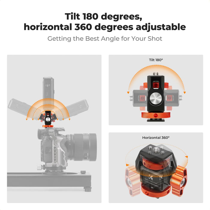 K&F CONCEPT MS42 Swivel & Tilt Camera Monitor Mount