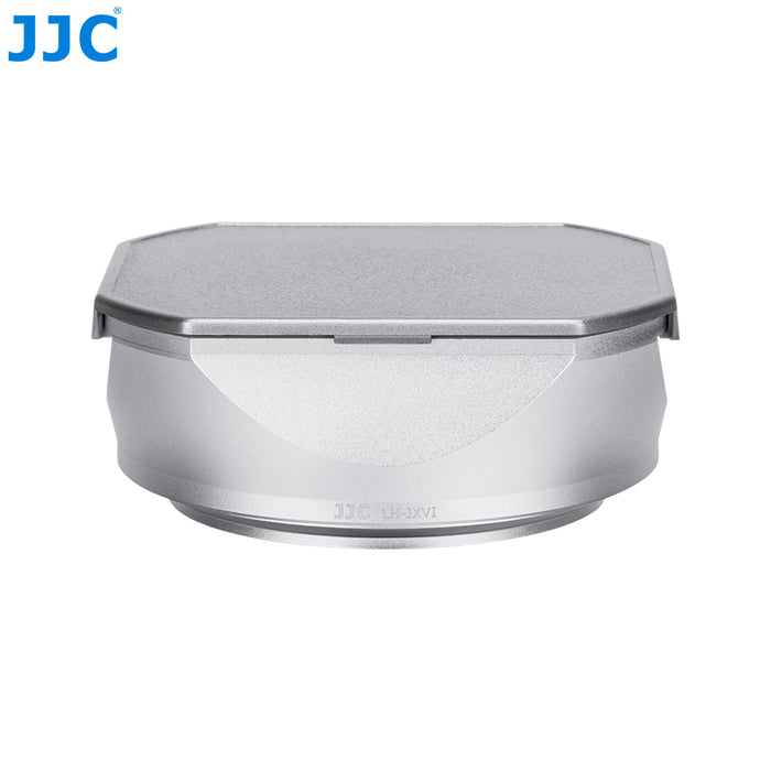 JJC Lens Hood & Filter Adapter Ring for Fujifilm X100VI (Silver)