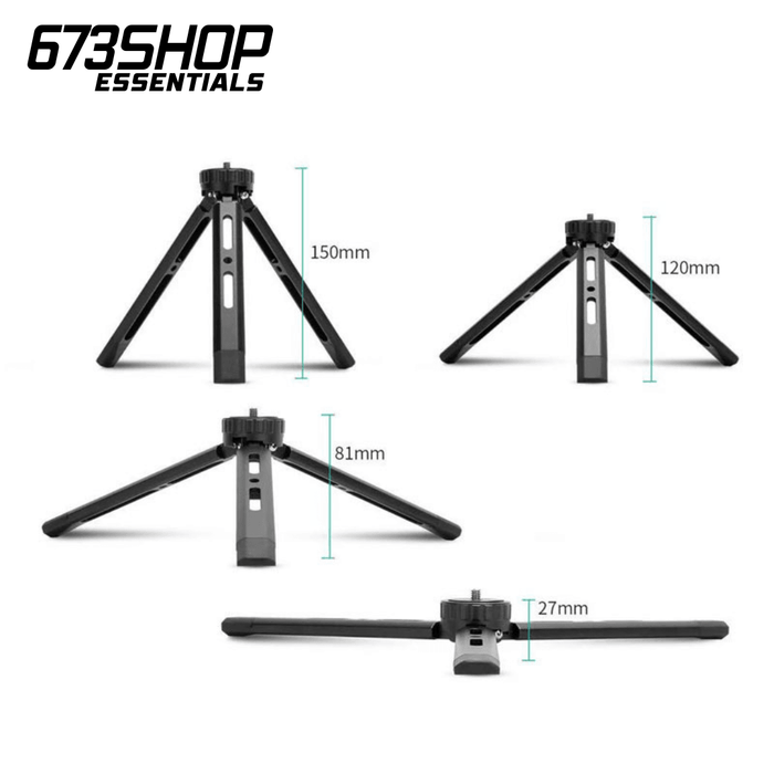 【 673SHOP ESSENTIALS 】Four Angle Adjustable Aluminium Alloy Tripod - 673SHOP.com