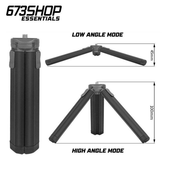 【 673SHOP ESSENTIALS 】Two Angle Adjustable Aluminium Alloy Tripod - 673SHOP.com