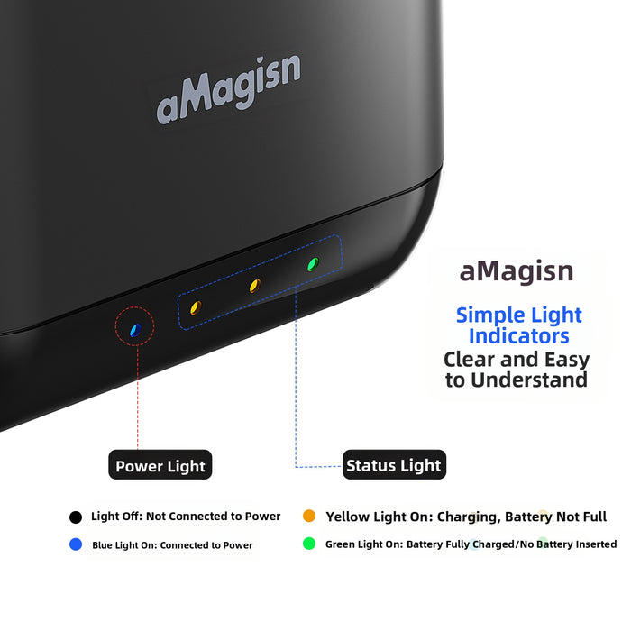 OEM (Generic) Triple Charging Hub for DJI OSMO 360/ Action 5 Pro/ Action 4 /Action 3
