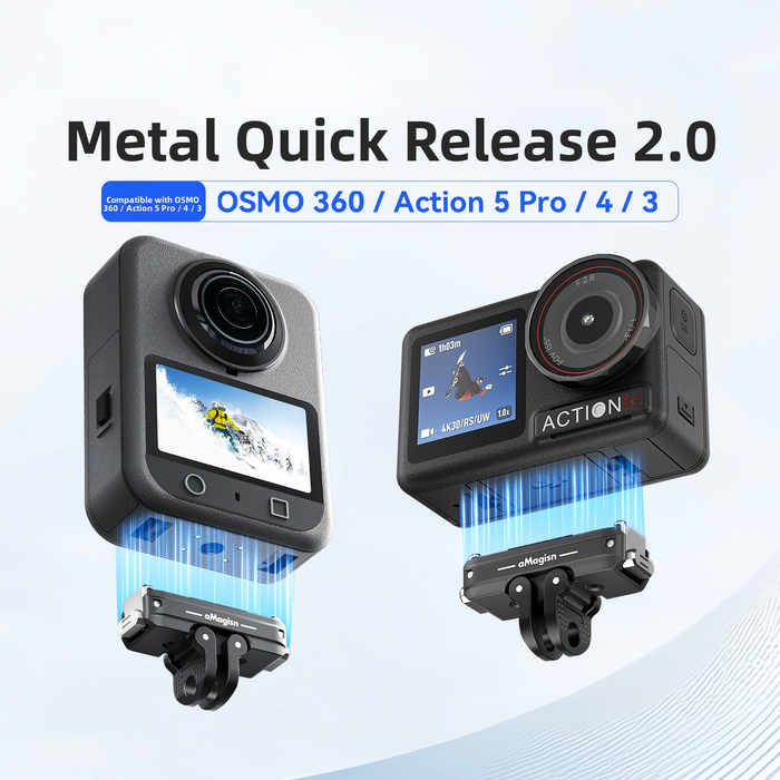 OEM (Generic) Metal Magnetic Quick Release Mount for DJI Osmo Nano/ 360/ Action 5 Pro/ Action 4/ Action 3