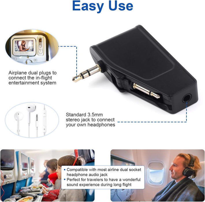 OEM (Generic) Airplane (2-pin) Bluetooth Transmitter Adapter