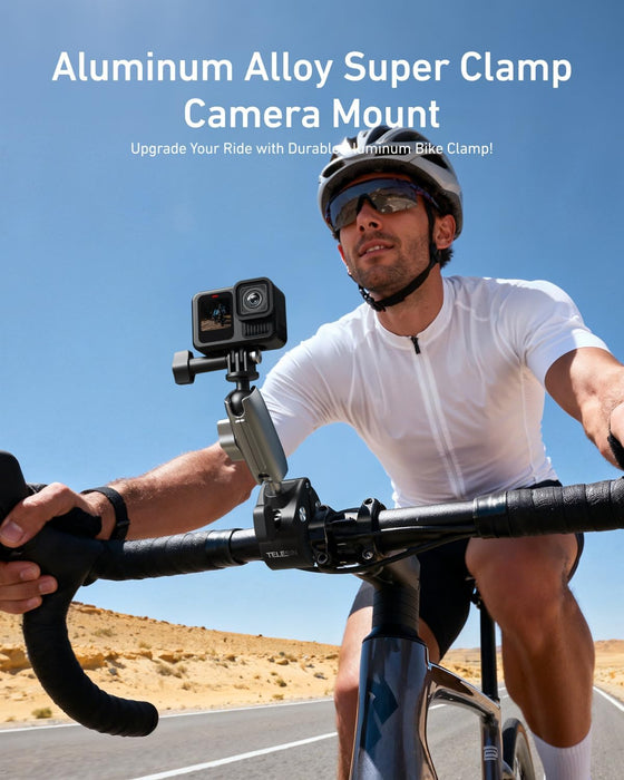 TELESIN Crab Claw Clamp Mount for Action Camera/ Phone