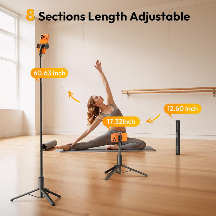 ULANZI SK27 2-in-1 Selfie Stick + Tripod - Phone Clamp Version