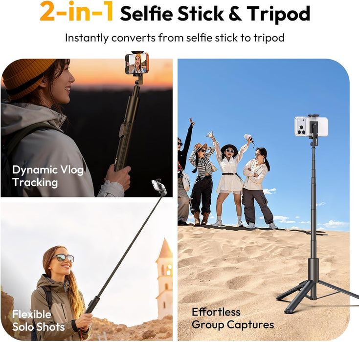 ULANZI SK27 2-in-1 Selfie Stick + Tripod - Phone Clamp Version
