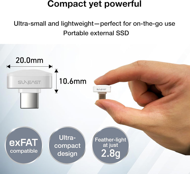SUNEAST Nano Series Portable SSD - 512 GB