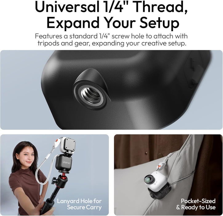 ULANZI IN07 Mini Magnetic Fill Light for Insta360 Go Ultra (Black)