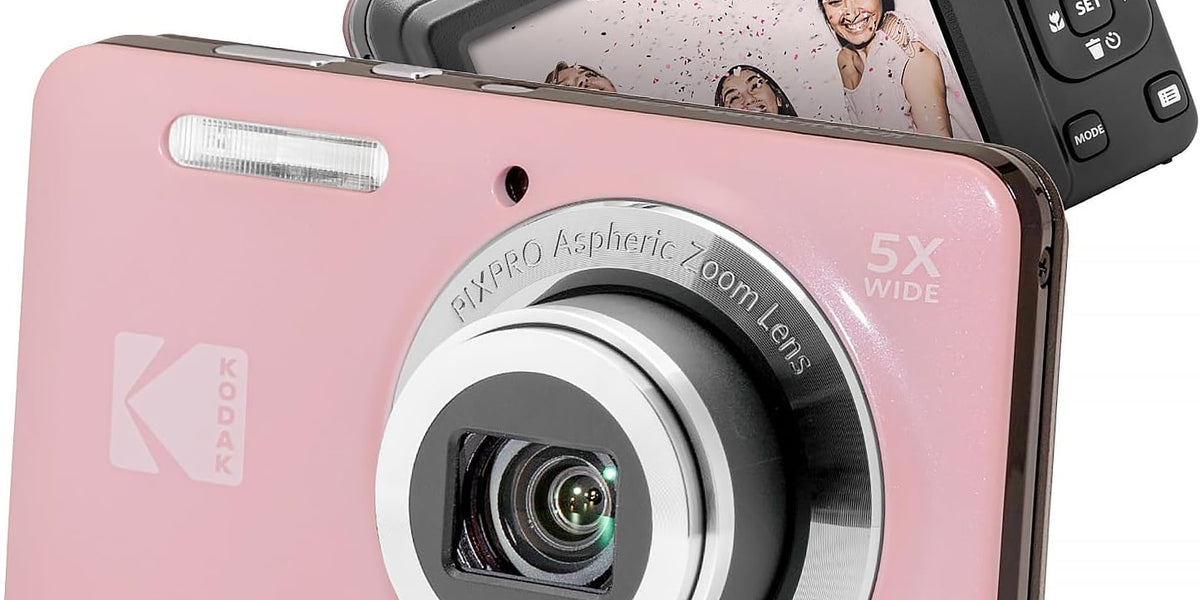 KODAK PIXPRO FZ55 Digital Camera (Pink) — 673SHOP.com