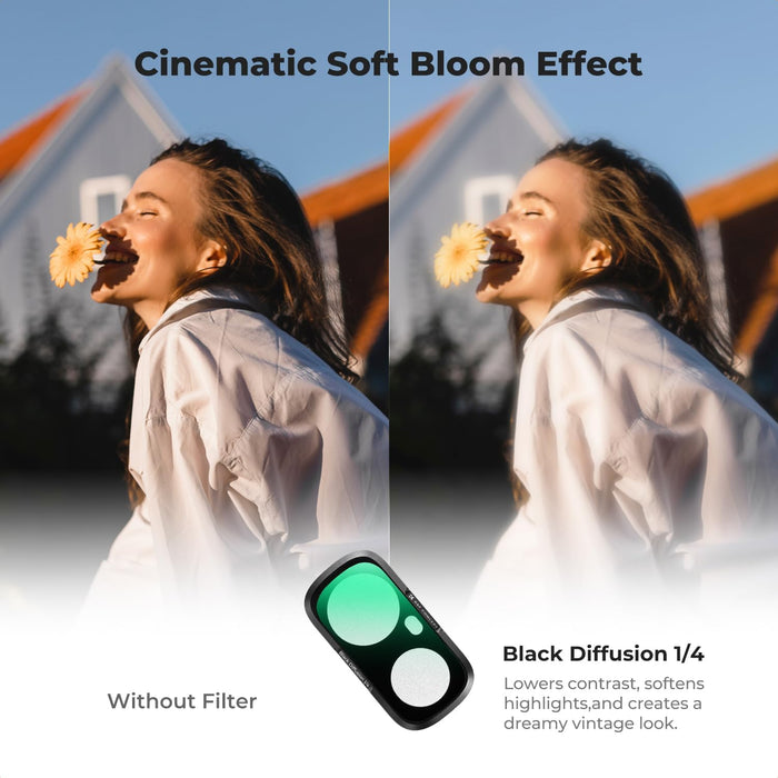 K&F CONCEPT Black Diffusion 1/4 Filter for Insta360 Luna Ultra
