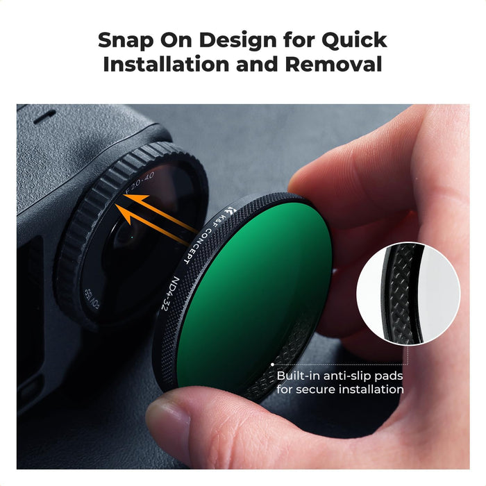 K&F CONCEPT ND4-32 + CPL + UV Snap-on Filters for DJI Osmo Action 6