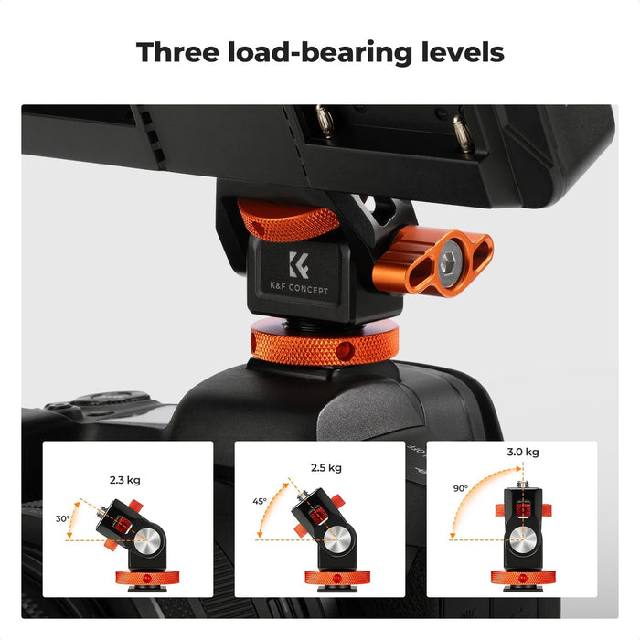 K&F CONCEPT MS42 Swivel & Tilt Camera Monitor Mount