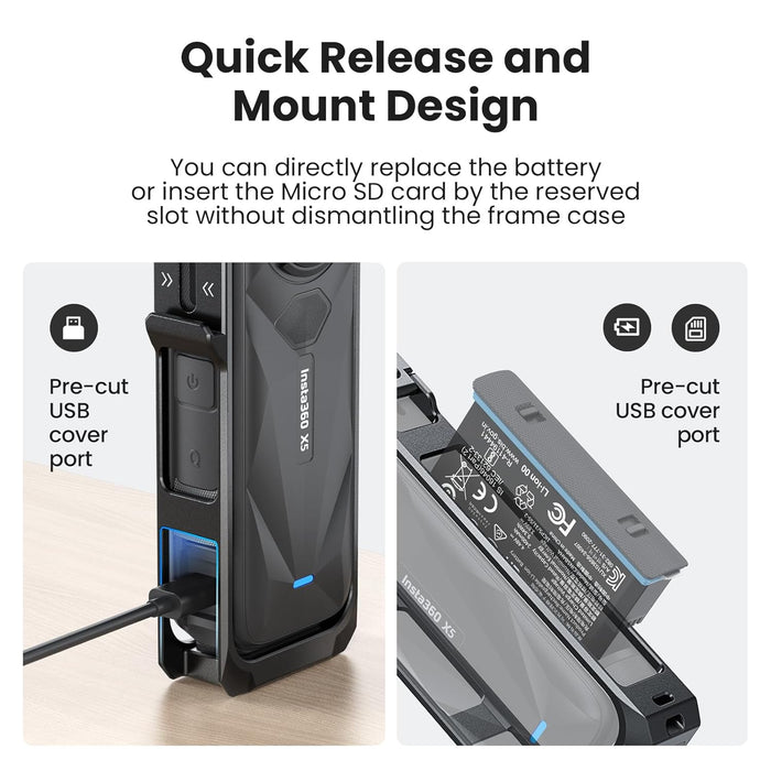 OEM (Generic) All Metal Utility Frame/ Protective Cage for Insta360 X5