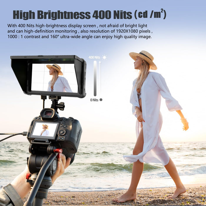 VILTROX DC-550 LITE 5.5" Portable HD External Monitor for Outdoor & Indoor Photography, Vlogging, Filmmaking