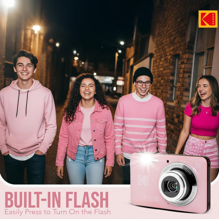 KODAK PIXPRO FZ55 Digital Camera (Pink)