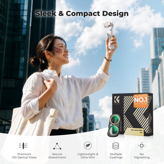 K&F CONCEPT CPL Filter for Insta360 Luna Ultra