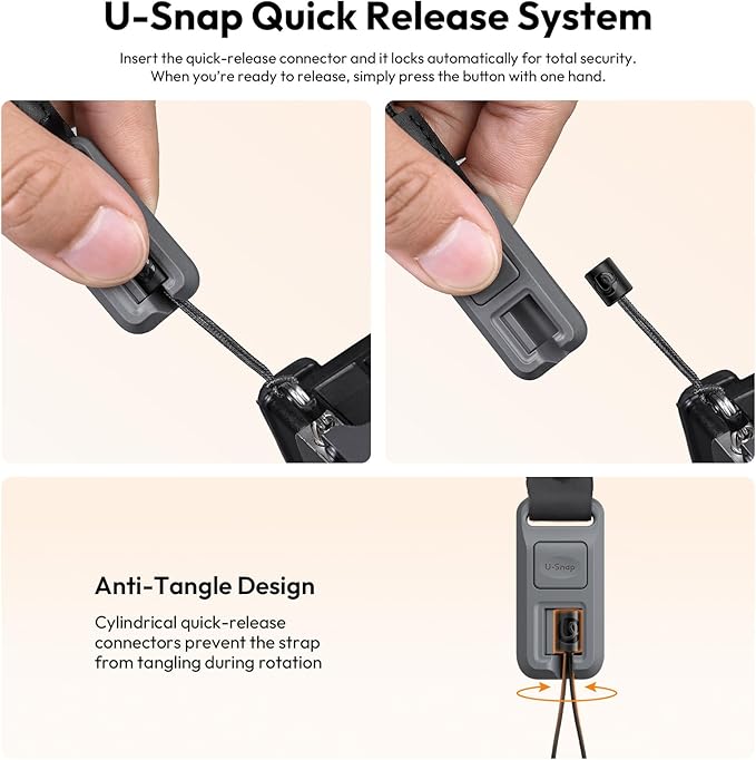 ULANZI CSS2 U-Snap Camera Shoulder Strap(Shadow Black)