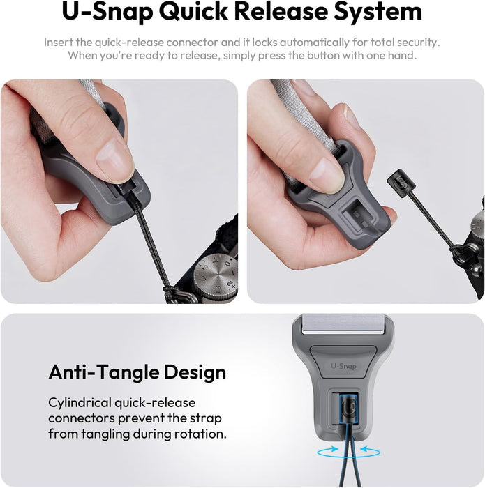 ULANZI CSS1 U-Snap Camera Shoulder Strap (Mercury Silver)