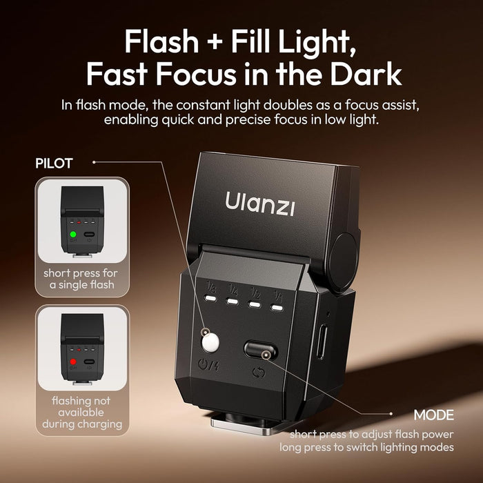 ULANZI SL03 Spark Lite Camera Flash (Black)