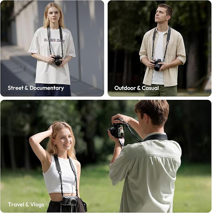 ULANZI CSS2 U-Snap Camera Shoulder Strap(Shadow Black)