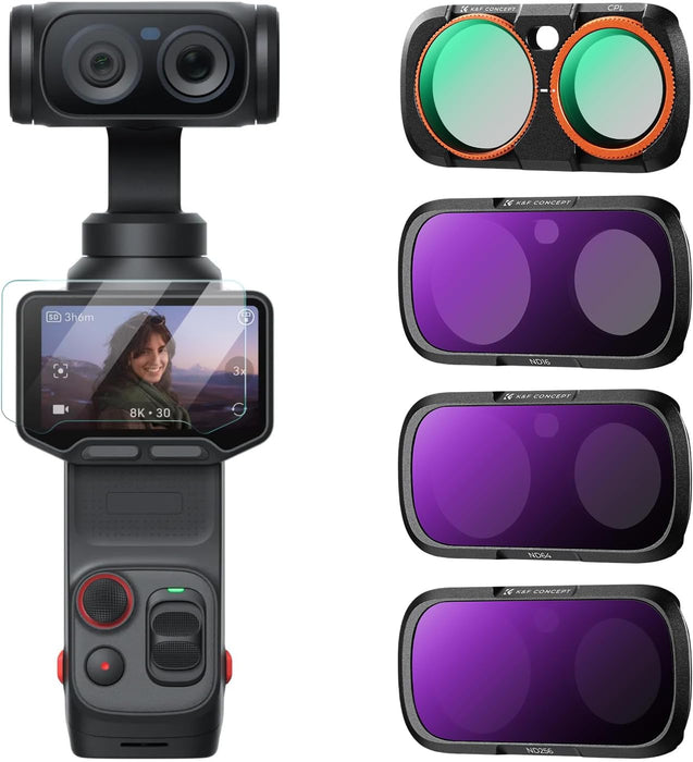 K&F CONCEPT CPL + ND16 + ND64 + ND256 Filters for Insta360 Luna Ultra