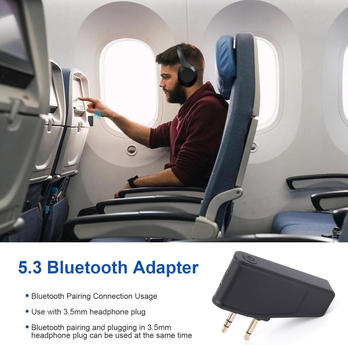 OEM (Generic) Airplane (2-pin) Bluetooth Transmitter Adapter