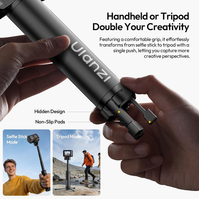 ULANZI MT98 Foldable Selfie Stick for Insta360 X Series 360 Camera