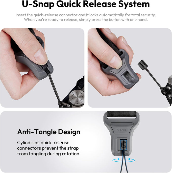 ULANZI CSS1 U-Snap Camera Shoulder Strap (Shadow Black)